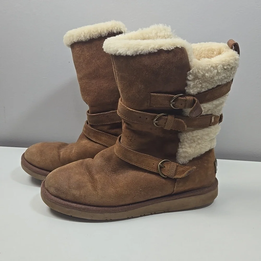 UGG Australia Chestnut Boots with Outer Straps